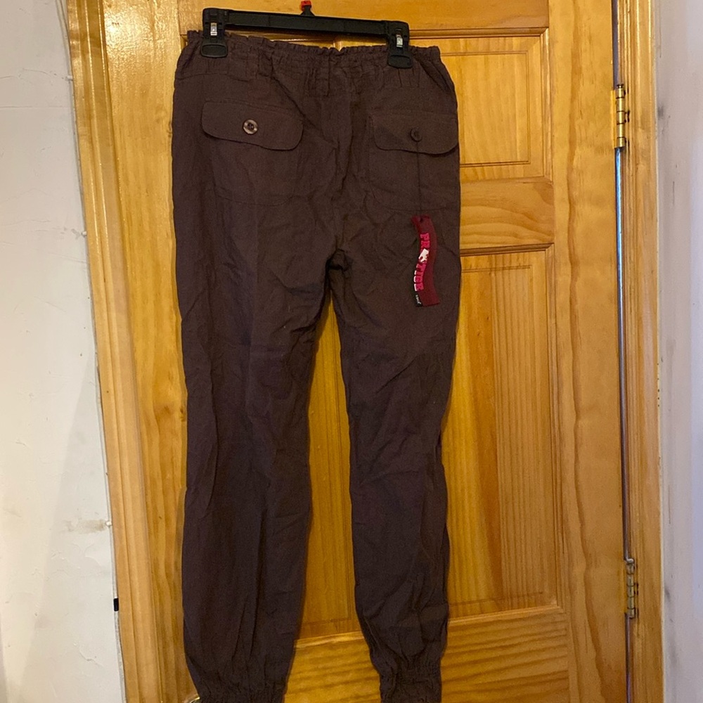 Linen Stretch Blend Stretch Waist Pants New With Tags